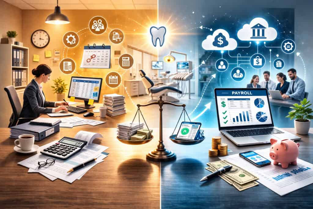 In-house payroll vs outsourced payroll services for dental practices