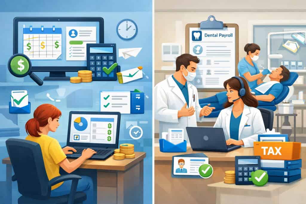 Payroll software vs full-service dentist payroll services